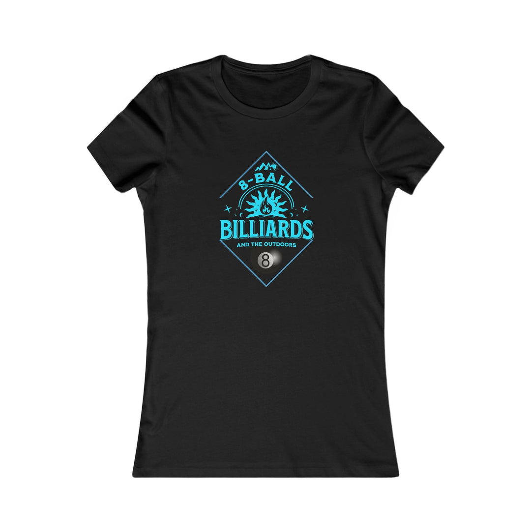 8 Ball Billiards and the Outdoors - Women's Fitted Tee - BFLY BILLIARDS