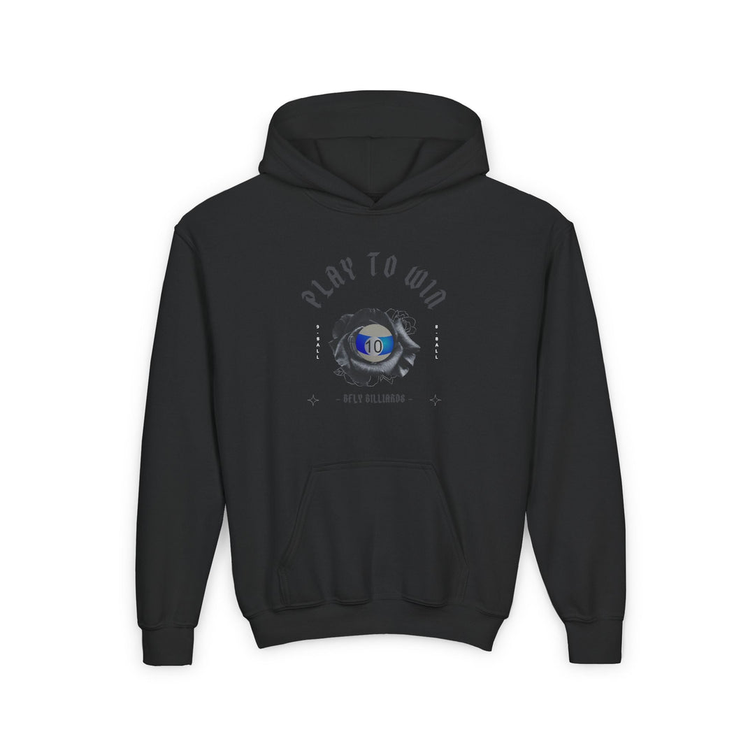 Play to Win - 10 Ball - Unisex Youth Pullover Hoodie - BFLY BILLIARDS