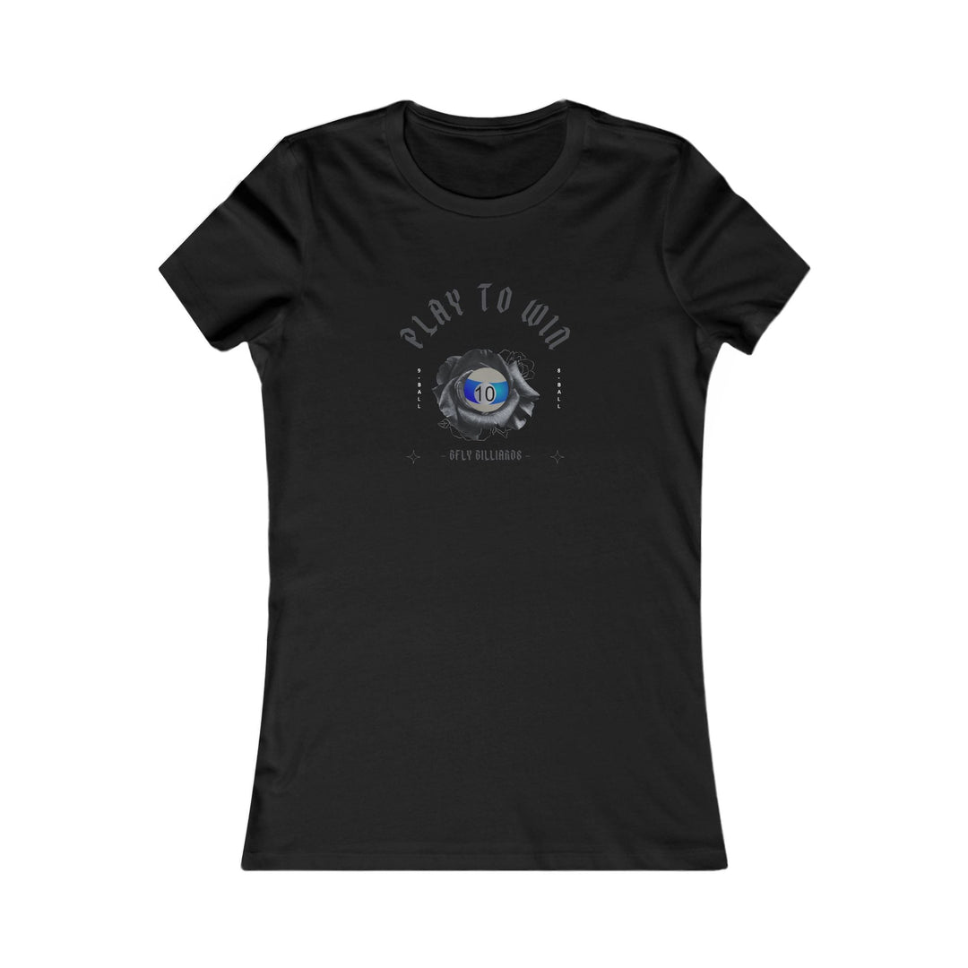 Play to Win - 10 Ball - Women's Fitted Tee - BFLY BILLIARDS