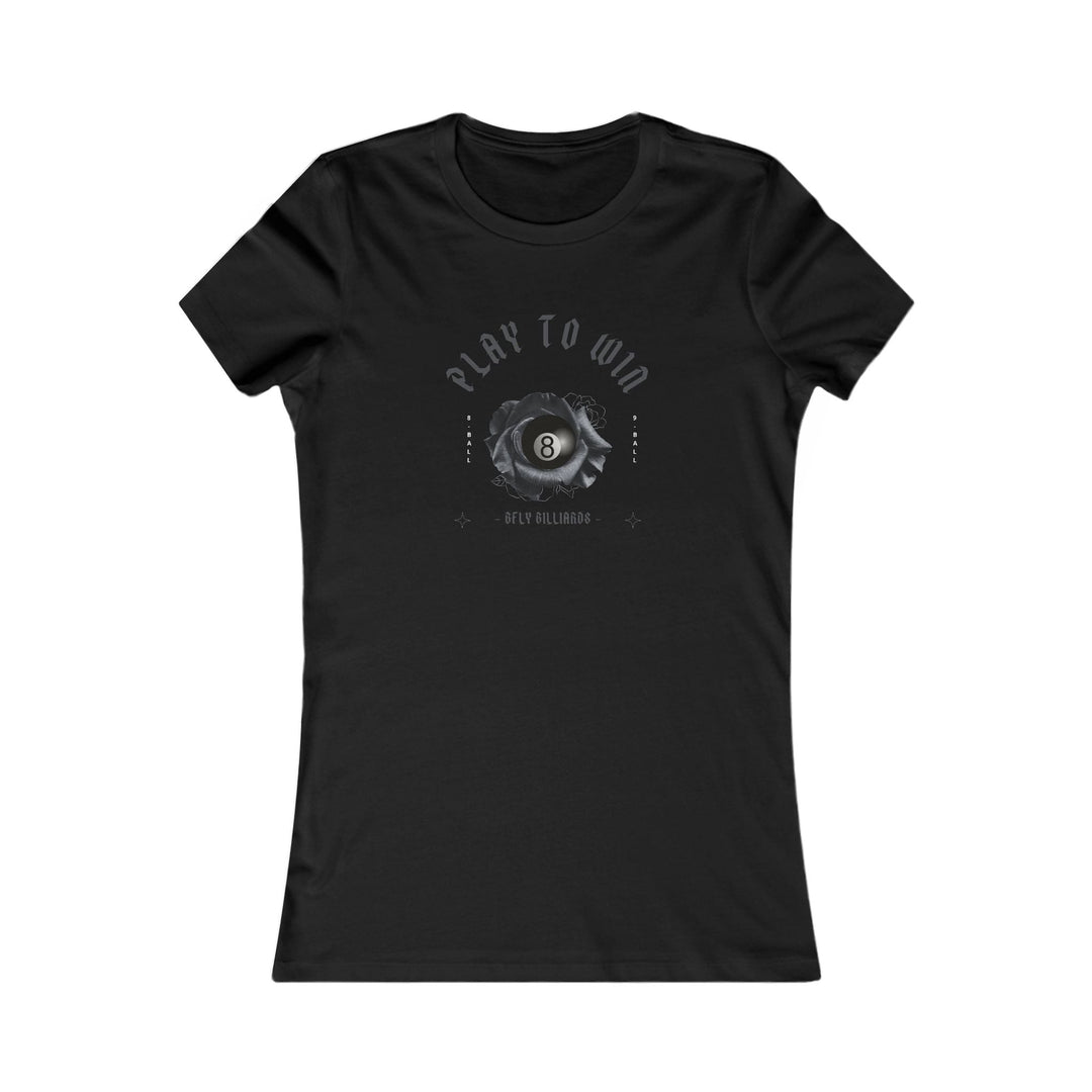 Play to Win - 8 Ball - Women's Fitted Tee - BFLY BILLIARDS
