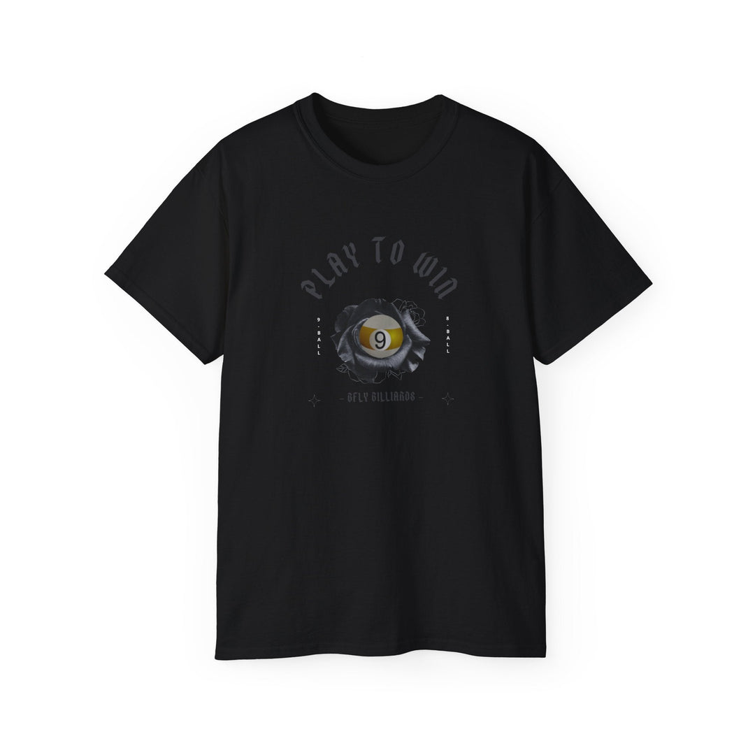 Play to Win - 9 Ball - Unisex Cotton T-Shirt - BFLY BILLIARDS