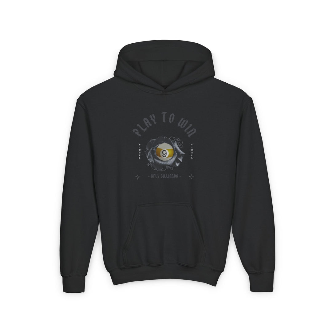 Play to Win - 9 Ball - Unisex Youth Pullover Hoodie - BFLY BILLIARDS