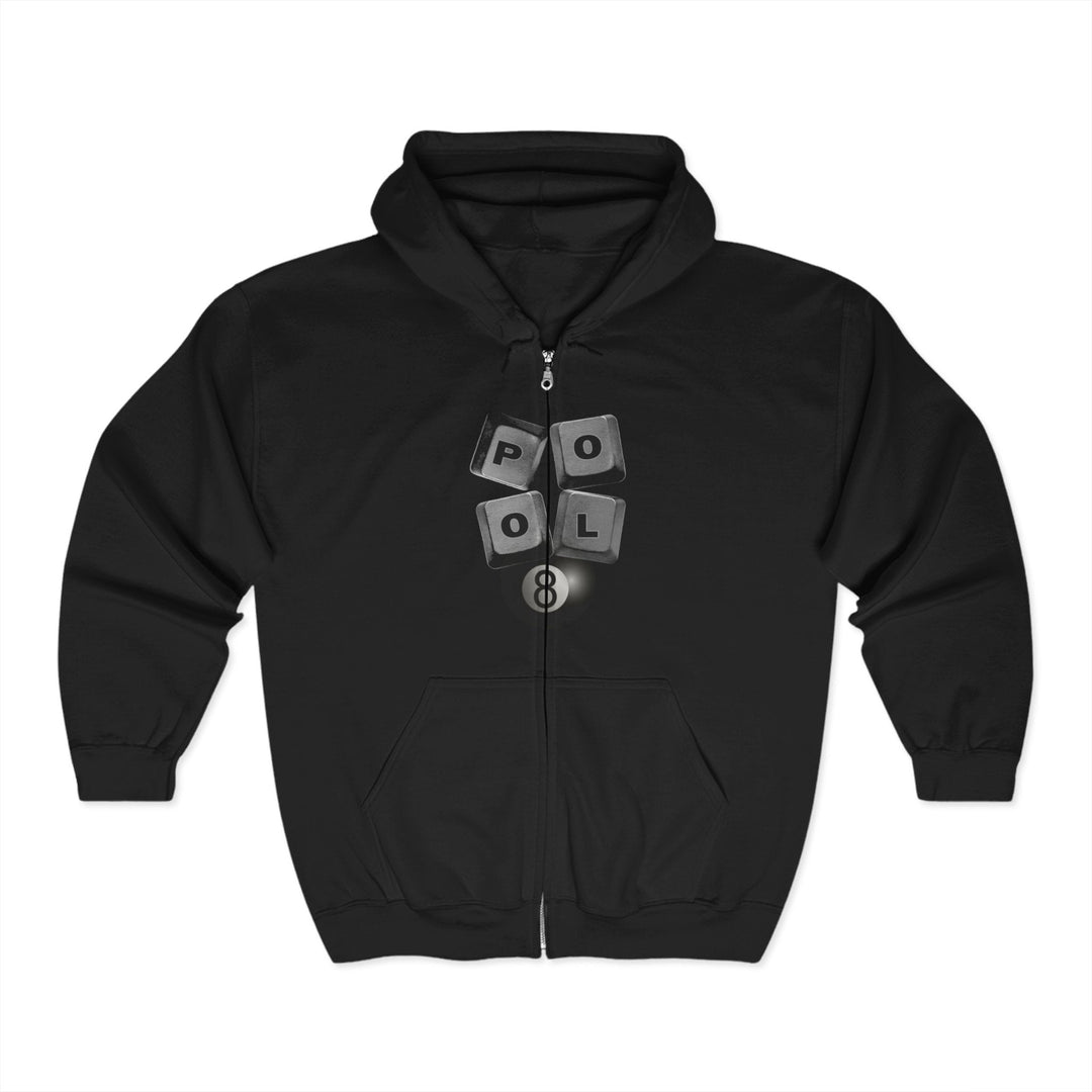 Pool Keys - 8 Ball - Full Zip Hoodie - BFLY BILLIARDS