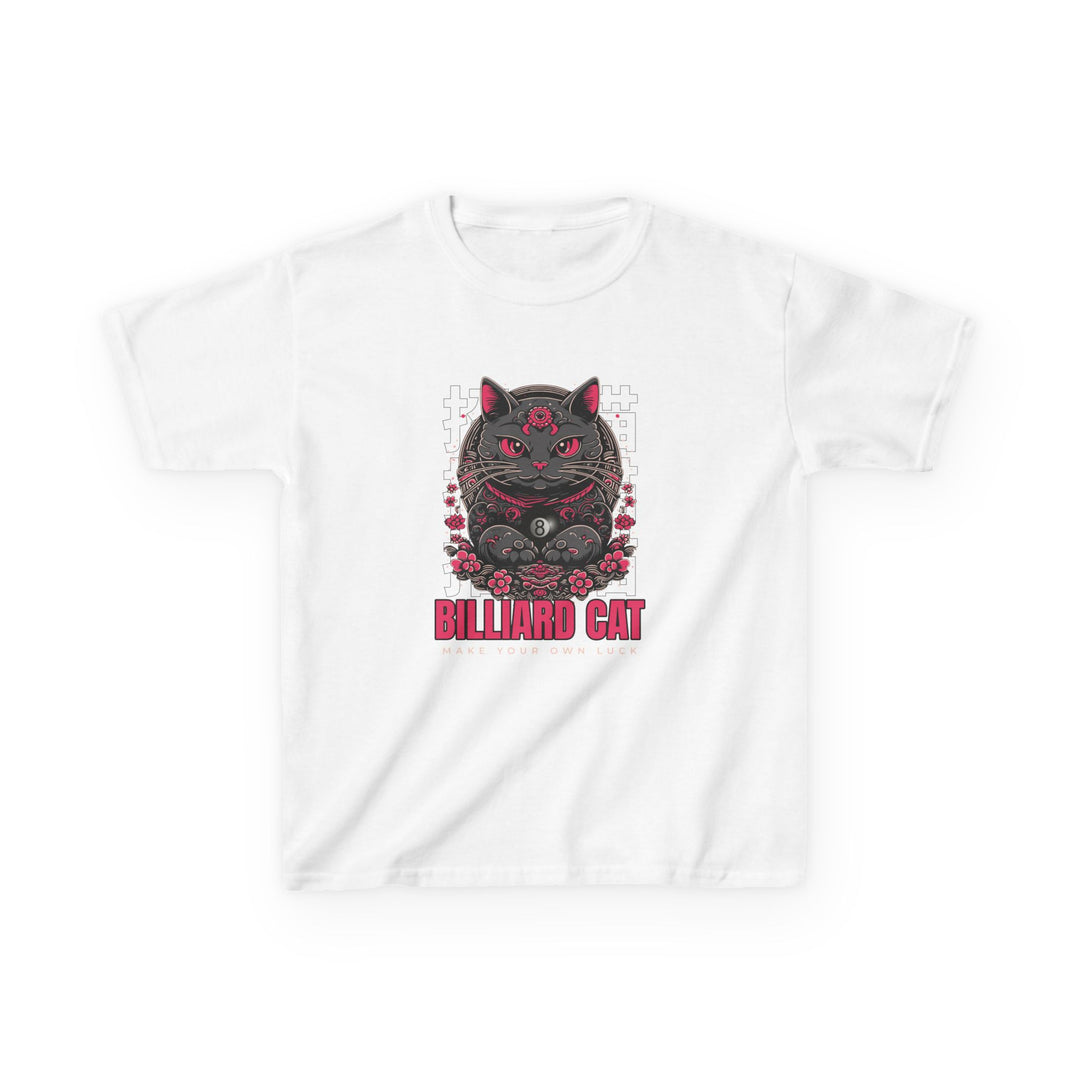 Billiard 8 Ball Cat - Youth Cotton Tee