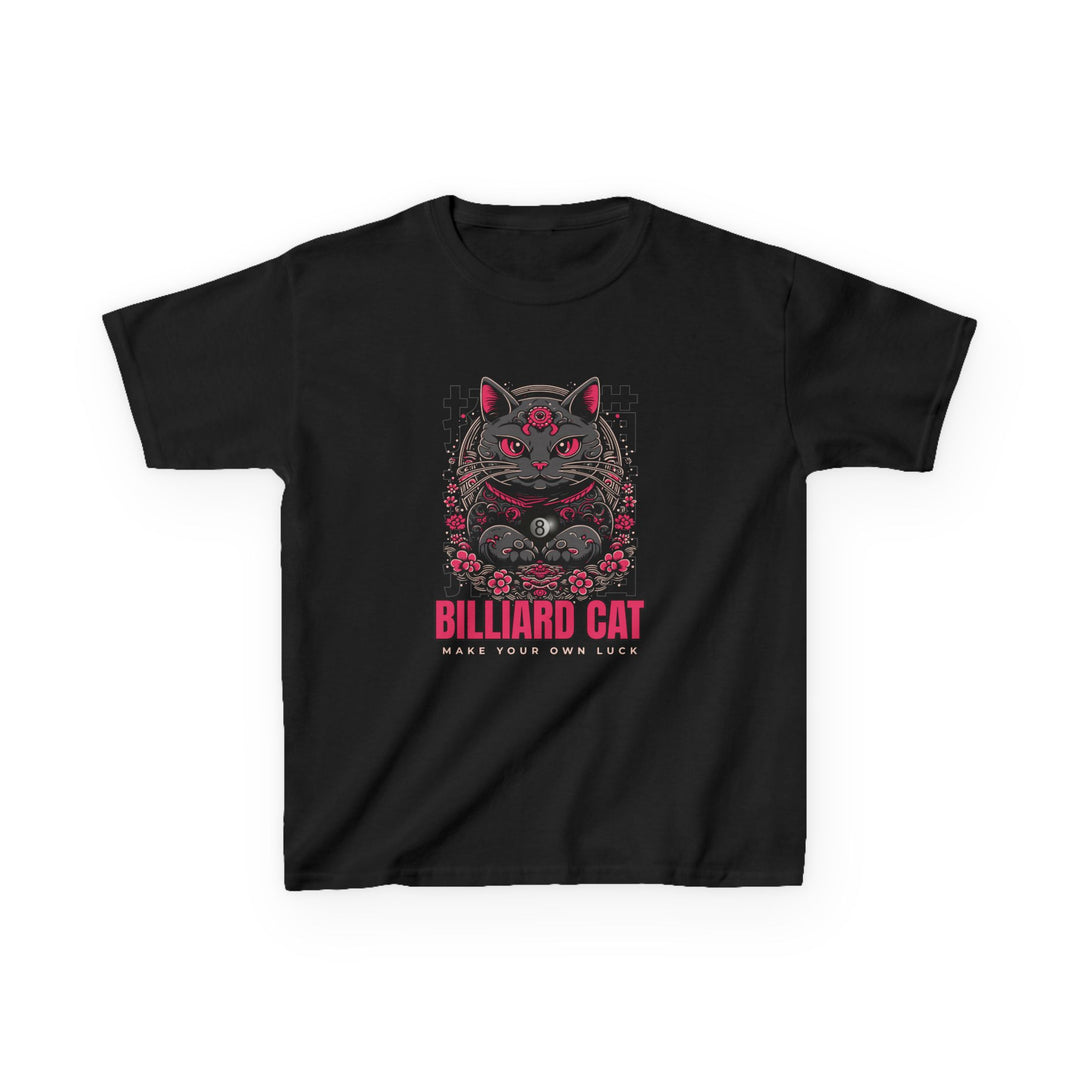 Billiard 8 Ball Cat - Youth Cotton Tee