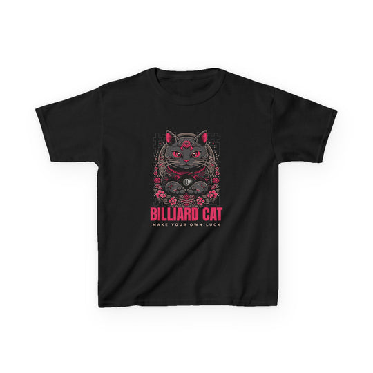 Billiard 8 Ball Cat - Youth Cotton Tee
