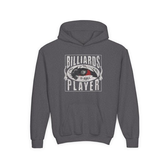 Billiards Player - Eye of the Storm - Unisex Youth Pullover Hoodie