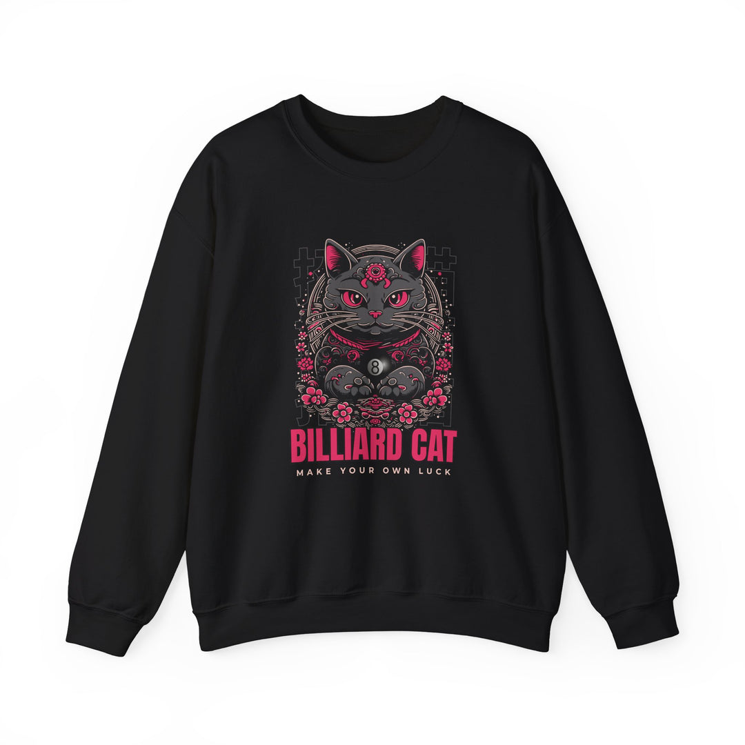 Billiard 8 Ball Cat - Unisex Crewneck Sweatshirt