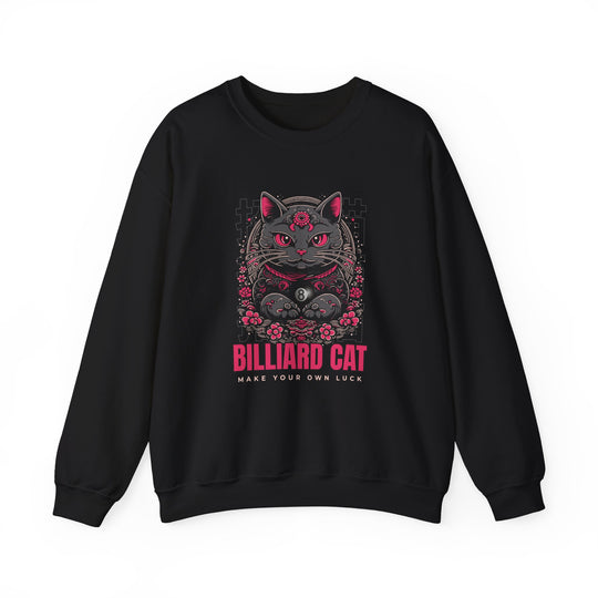 Billiard 8 Ball Cat - Unisex Crewneck Sweatshirt