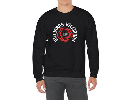 Rose 8 Ball Billiards - Crewneck Sweatshirt