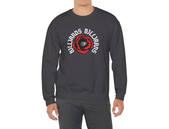 Rose 8 Ball Billiards - Crewneck Sweatshirt