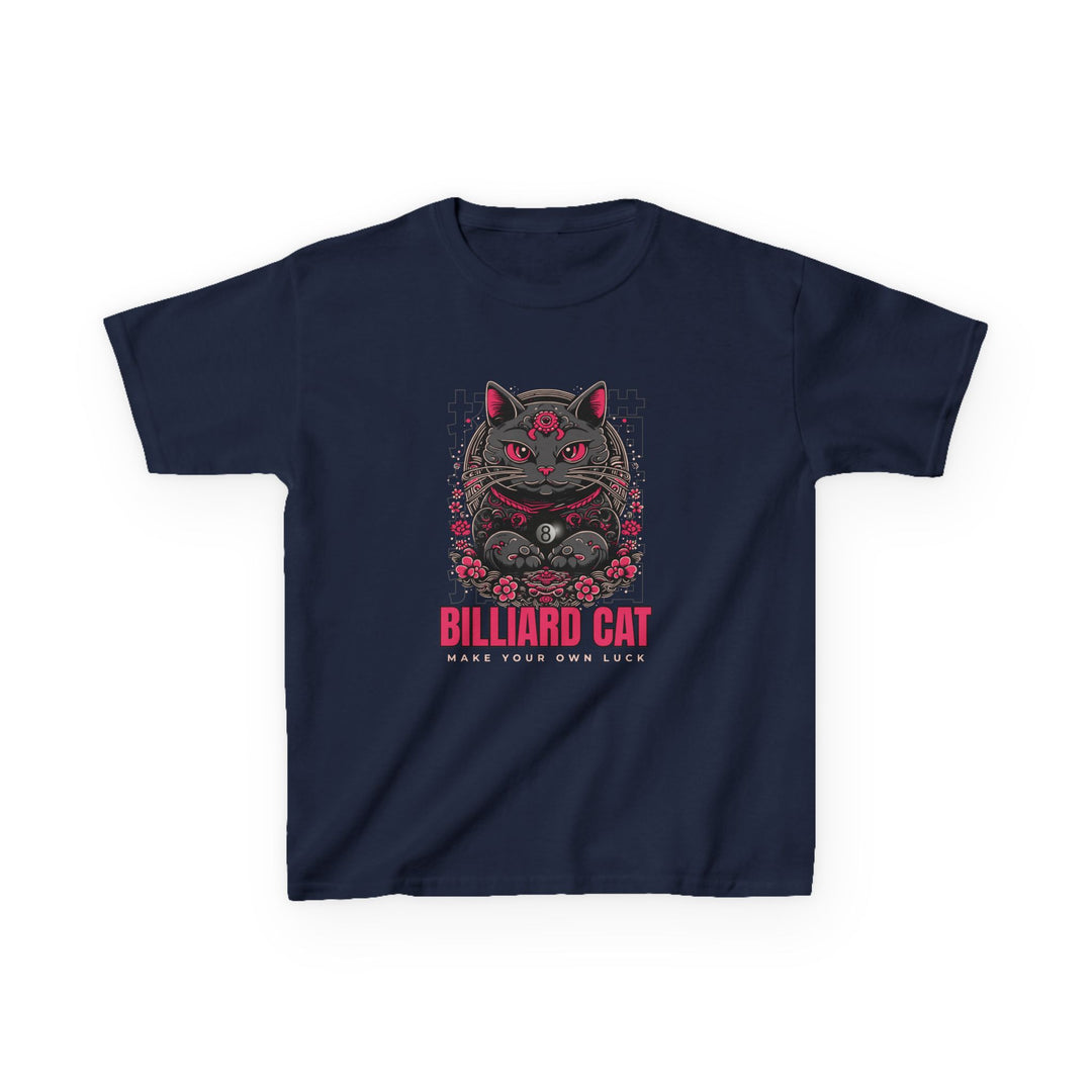 Billiard 8 Ball Cat - Youth Cotton Tee