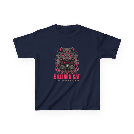 Billiard 8 Ball Cat - Youth Cotton Tee