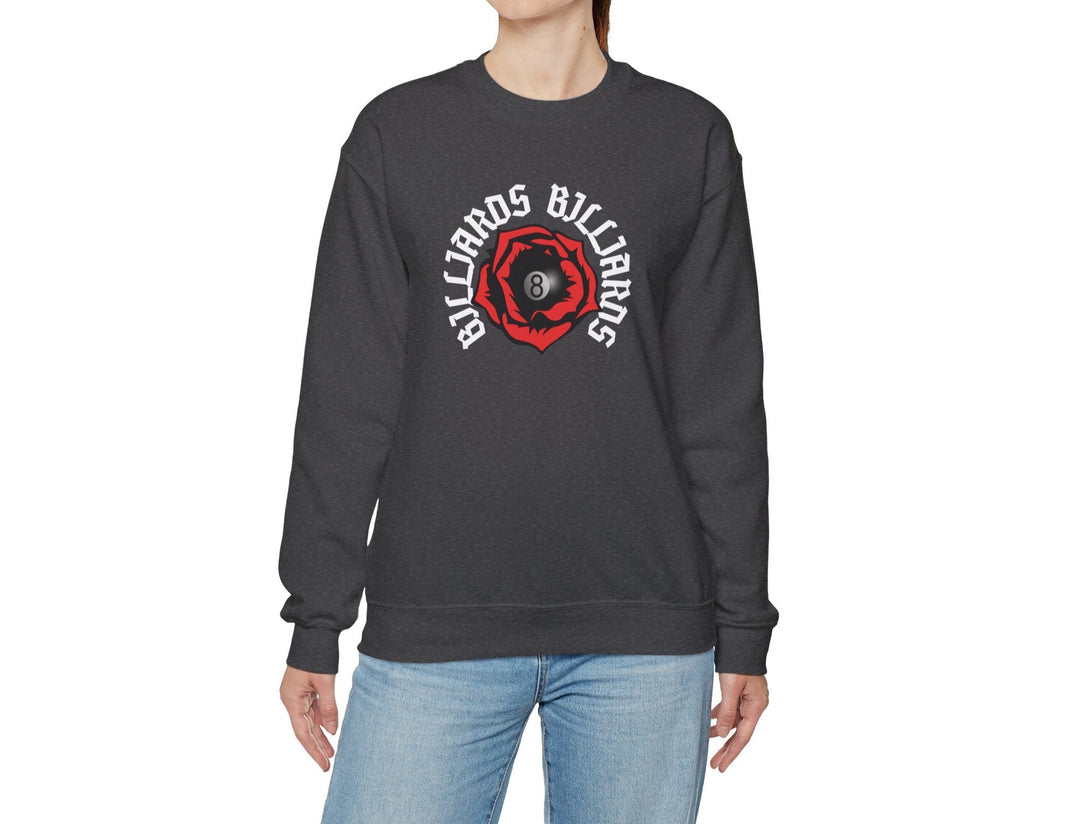 Rose 8 Ball Billiards - Crewneck Sweatshirt