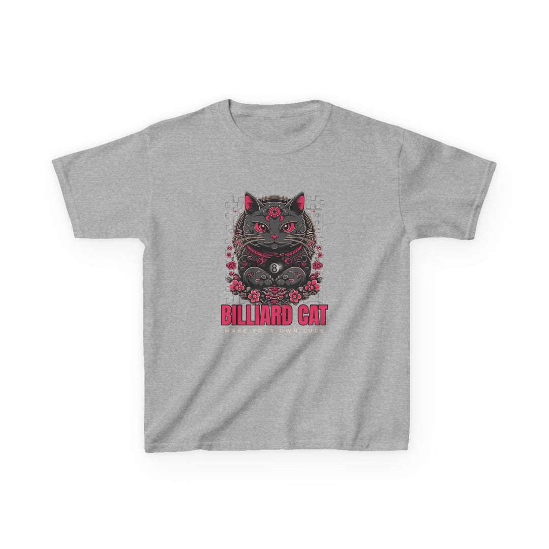 Billiard 8 Ball Cat - Youth Cotton Tee