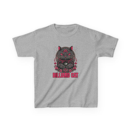 Billiard 8 Ball Cat - Youth Cotton Tee
