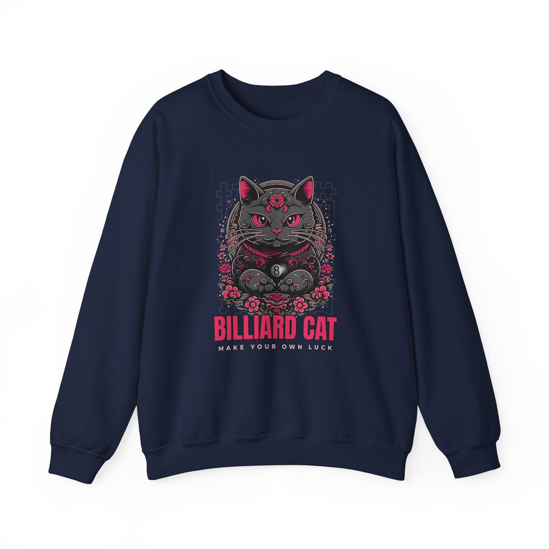 Billiard 8 Ball Cat - Unisex Crewneck Sweatshirt