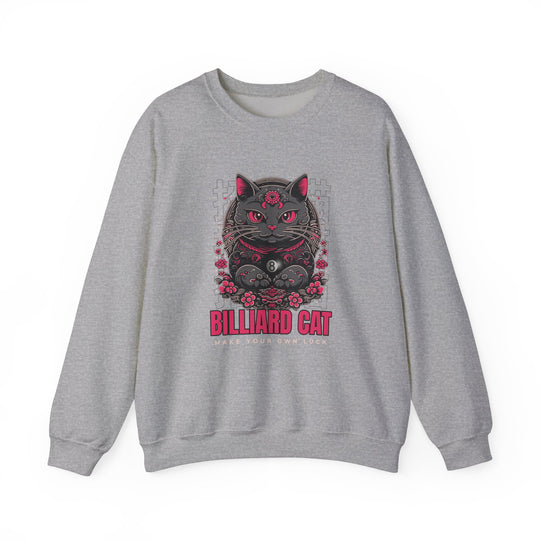 Billiard 8 Ball Cat - Unisex Crewneck Sweatshirt