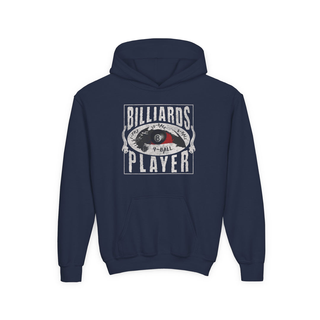Billiards Player - Eye of the Storm - Unisex Youth Pullover Hoodie