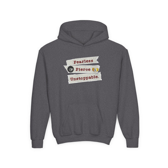 Fearless - Fierce - Unstoppable - Unisex Youth Pullover Hoodie