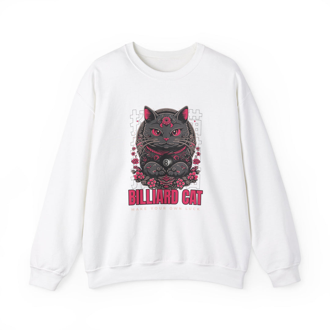 Billiard 8 Ball Cat - Unisex Crewneck Sweatshirt
