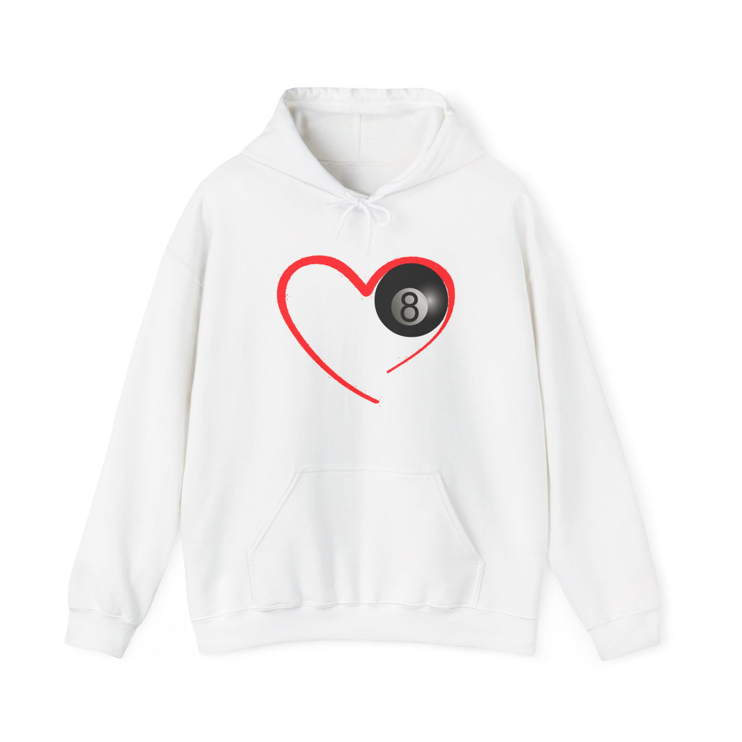 Red Line Love - 8 Ball - Unisex Pullover Hoodie