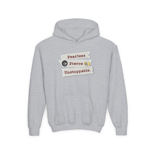 Fearless - Fierce - Unstoppable - Unisex Youth Pullover Hoodie