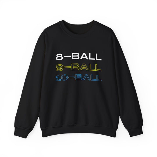 8 - BALL, 9 - BALL, 10 - BALL - Unisex Crewneck Sweatshirt - BFLY BILLIARDS