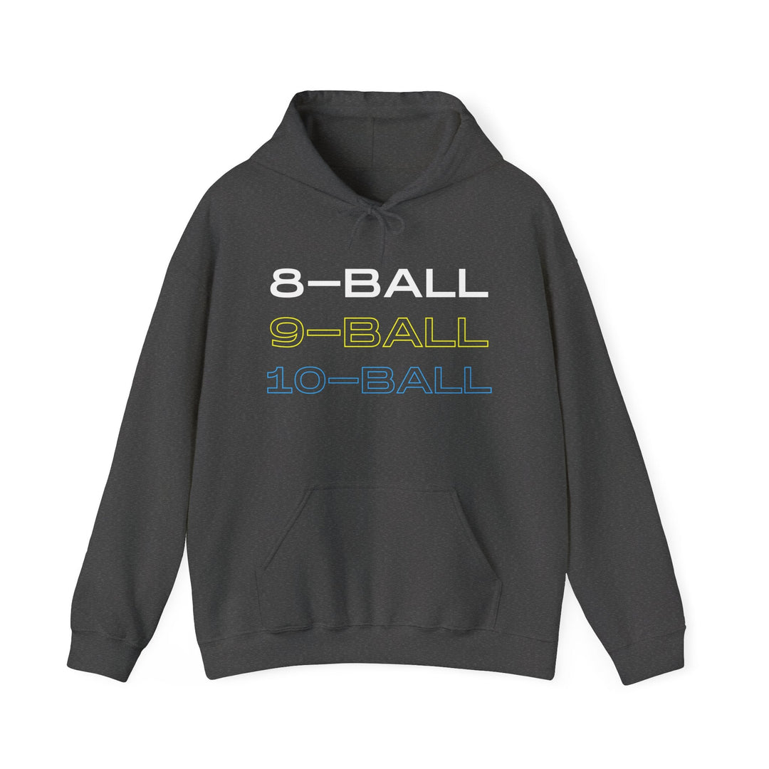 8 - BALL, 9 - BALL, 10 - BALL - Unisex Pullover Hoodie - BFLY BILLIARDS