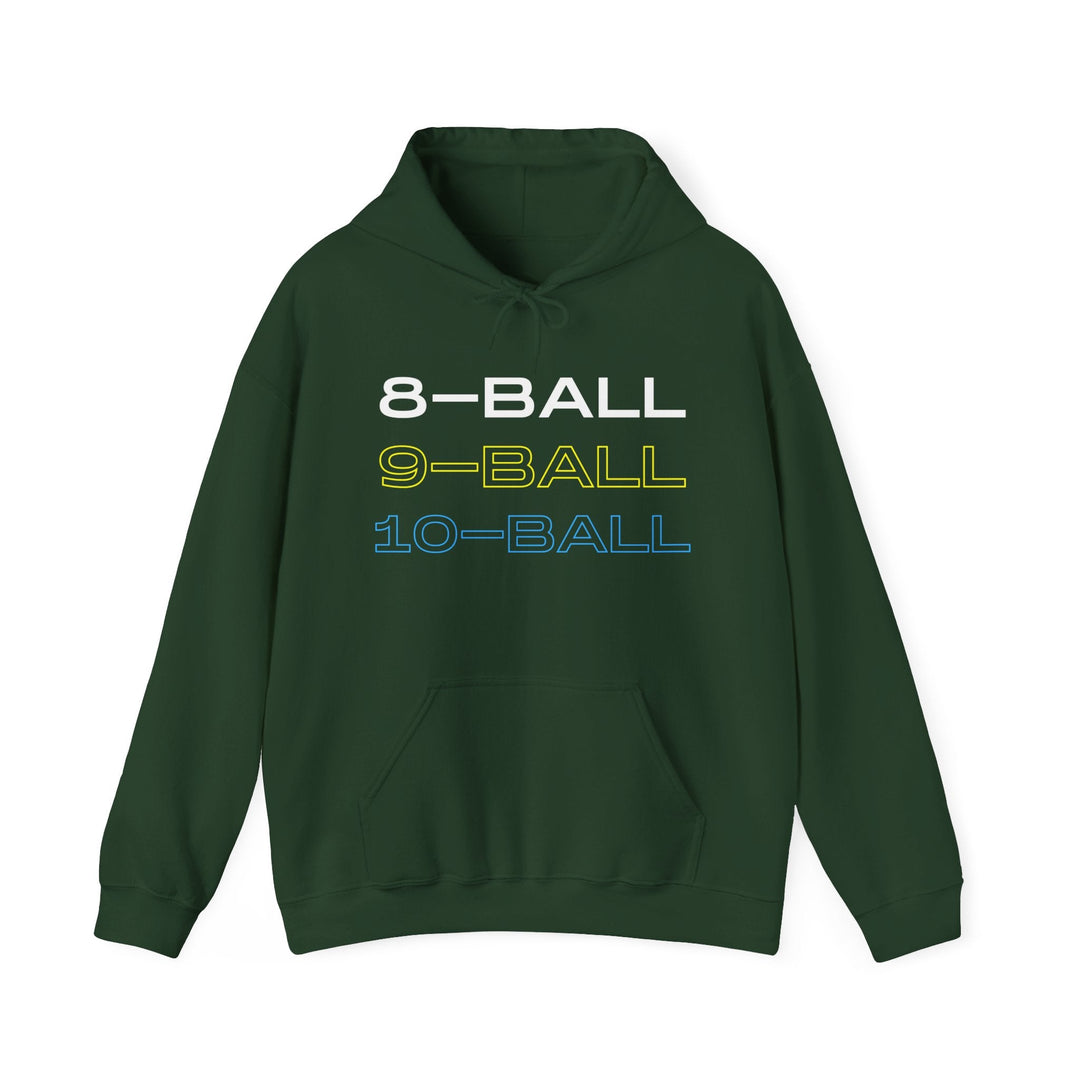 8 - BALL, 9 - BALL, 10 - BALL - Unisex Pullover Hoodie - BFLY BILLIARDS