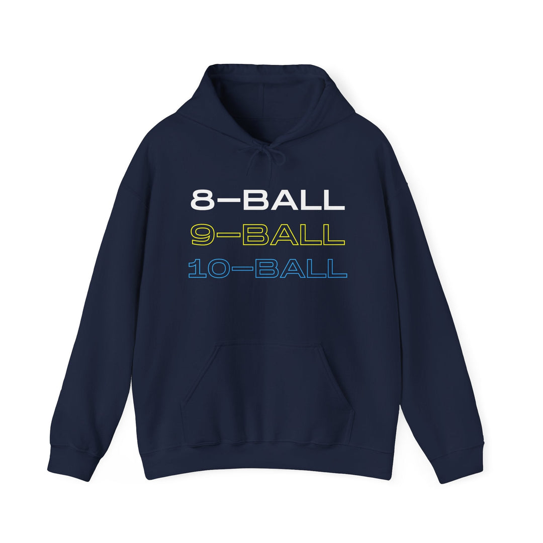 8 - BALL, 9 - BALL, 10 - BALL - Unisex Pullover Hoodie - BFLY BILLIARDS