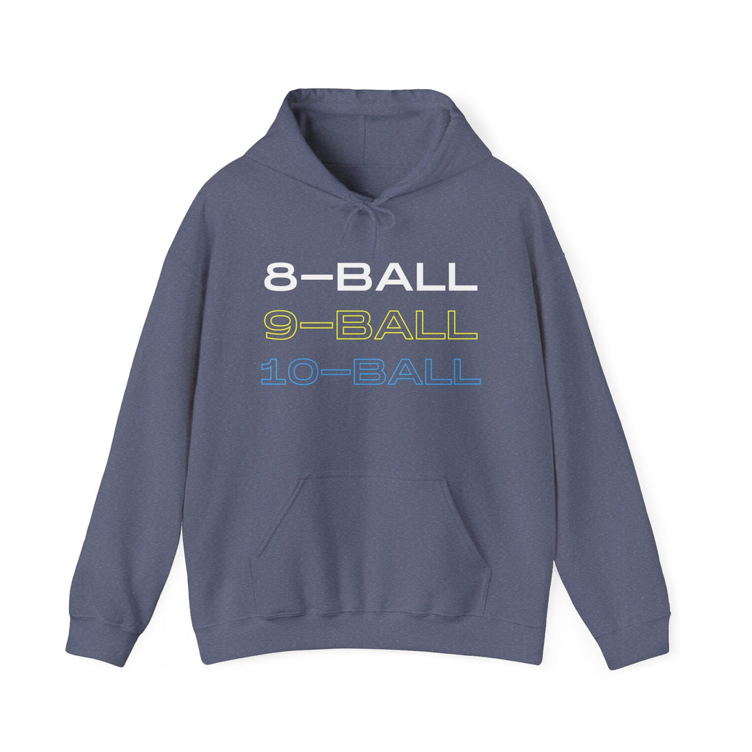 8 - BALL, 9 - BALL, 10 - BALL - Unisex Pullover Hoodie - BFLY BILLIARDS