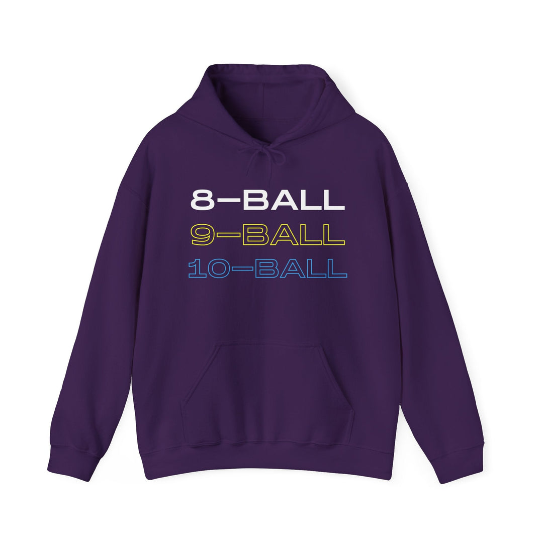 8 - BALL, 9 - BALL, 10 - BALL - Unisex Pullover Hoodie - BFLY BILLIARDS