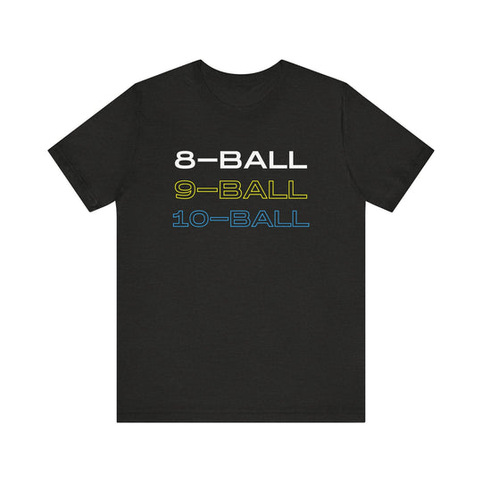 8 - BALL, 9 - BALL, 10 - BALL - Unisex Softstyle Tee - BFLY BILLIARDS