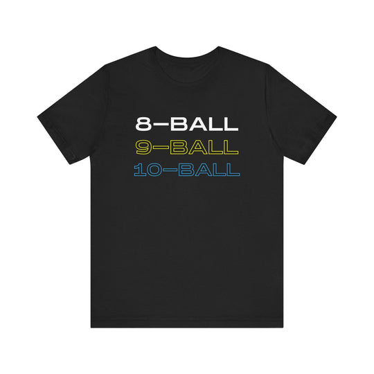 8 - BALL, 9 - BALL, 10 - BALL - Unisex Softstyle Tee - BFLY BILLIARDS
