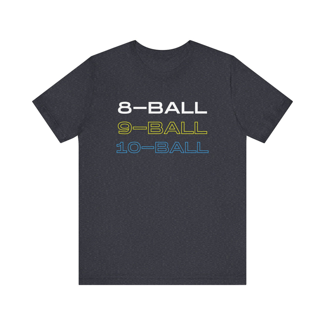 8 - BALL, 9 - BALL, 10 - BALL - Unisex Softstyle Tee - BFLY BILLIARDS