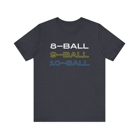 8 - BALL, 9 - BALL, 10 - BALL - Unisex Softstyle Tee - BFLY BILLIARDS