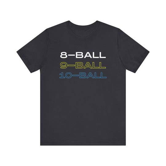 8 - BALL, 9 - BALL, 10 - BALL - Unisex Softstyle Tee - BFLY BILLIARDS