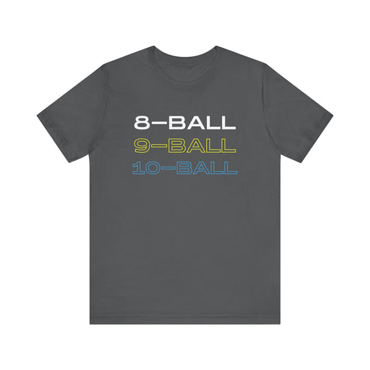 8 - BALL, 9 - BALL, 10 - BALL - Unisex Softstyle Tee - BFLY BILLIARDS