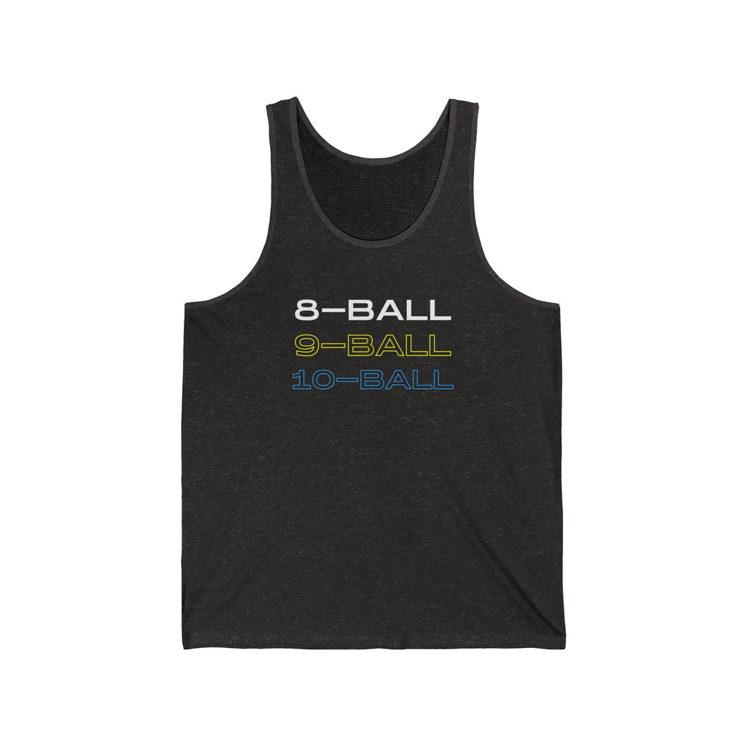8 - BALL, 9 - BALL, 10 - BALL - Unisex Tank Top - BFLY BILLIARDS