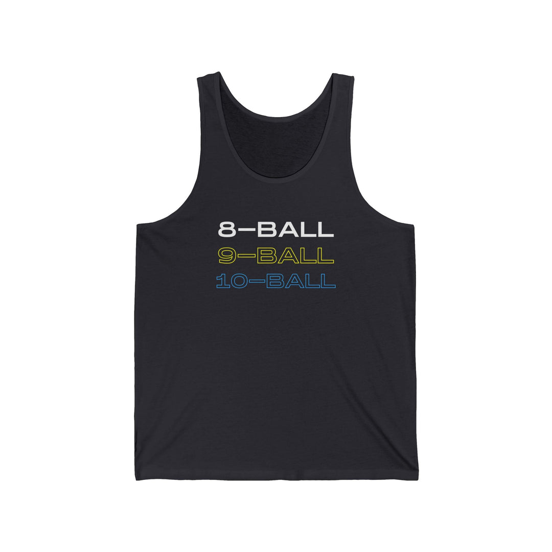 8 - BALL, 9 - BALL, 10 - BALL - Unisex Tank Top - BFLY BILLIARDS