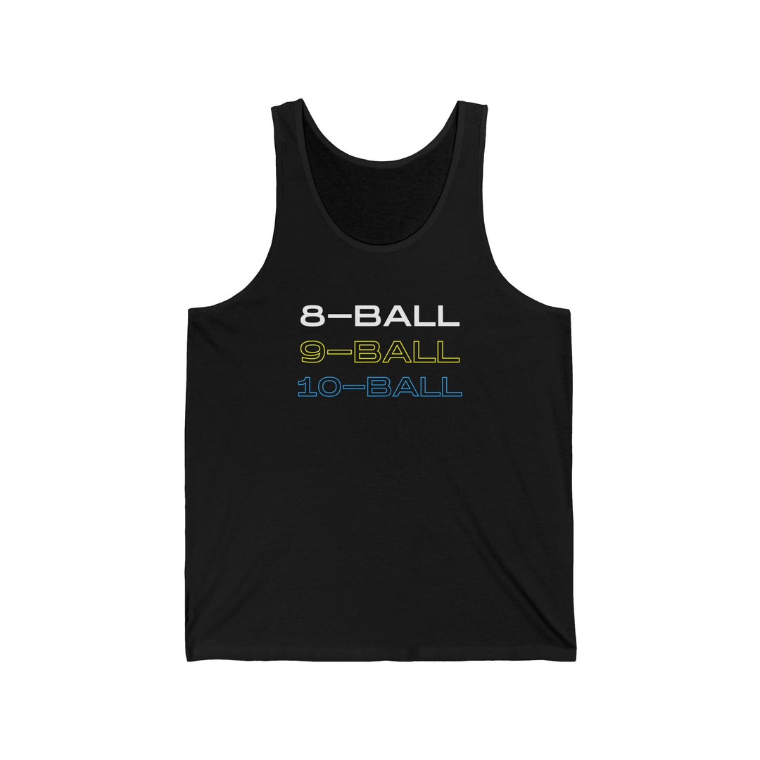 8 - BALL, 9 - BALL, 10 - BALL - Unisex Tank Top - BFLY BILLIARDS