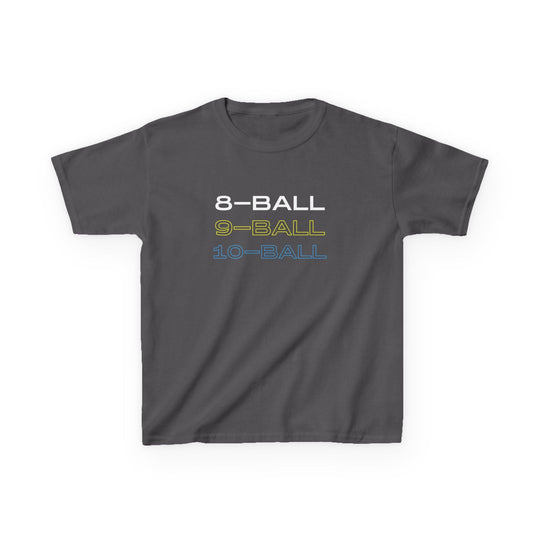 8 - BALL, 9 - BALL, 10 - BALL - Youth Cotton Tee - BFLY BILLIARDS