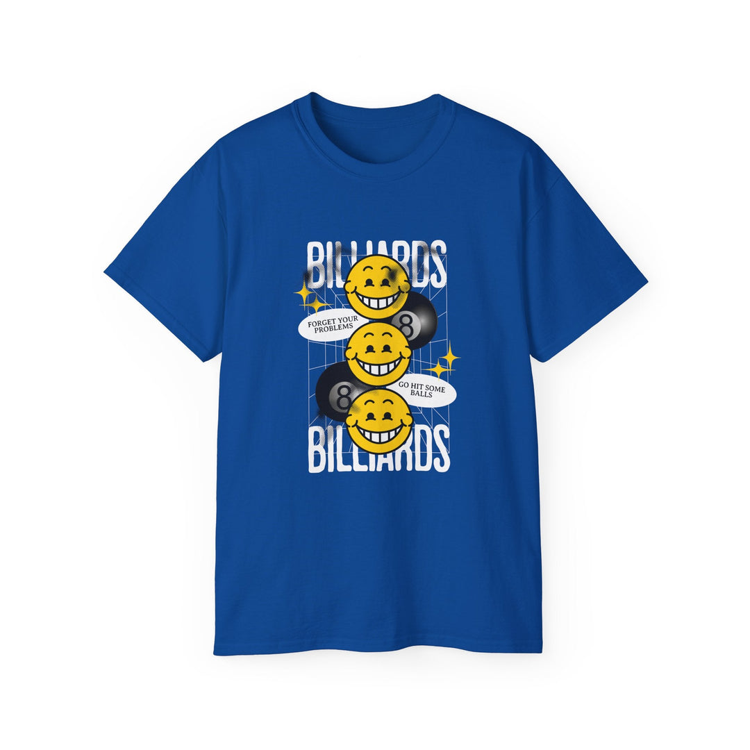8 Ball Billiard Happiness - Unisex Cotton T-Shirt - BFLY BILLIARDS