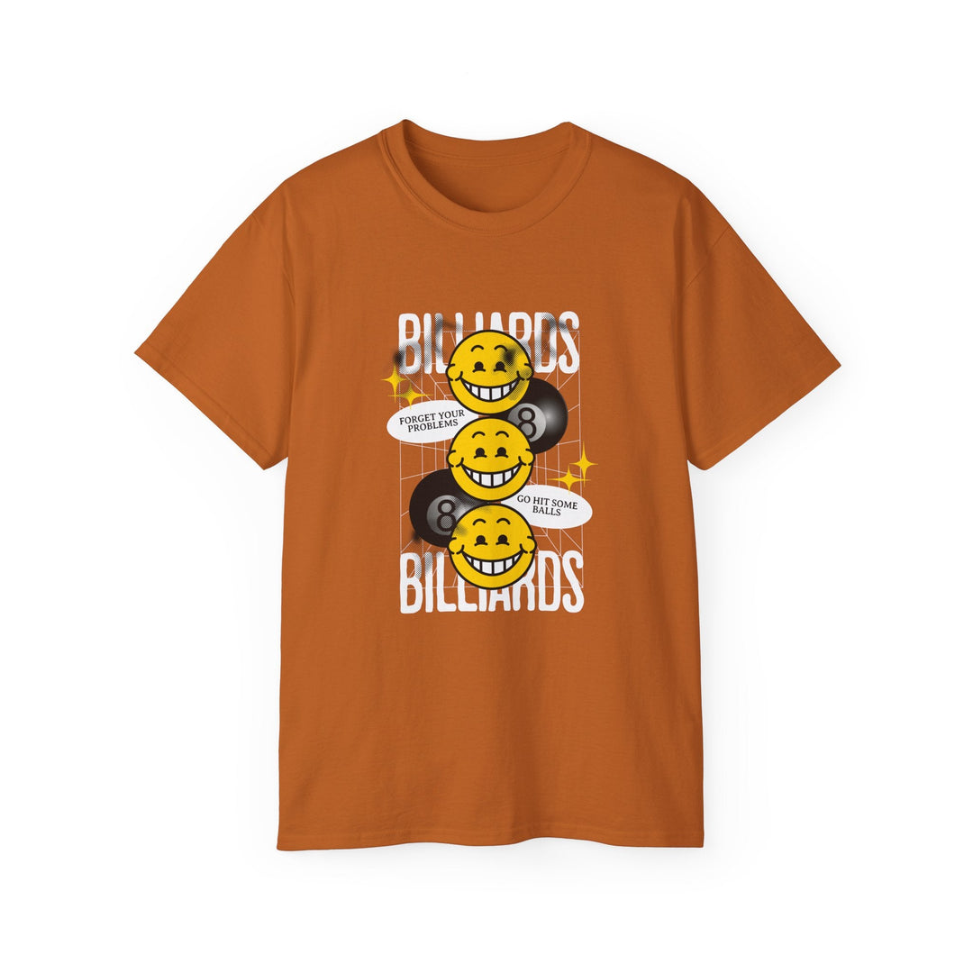 8 Ball Billiard Happiness - Unisex Cotton T-Shirt - BFLY BILLIARDS