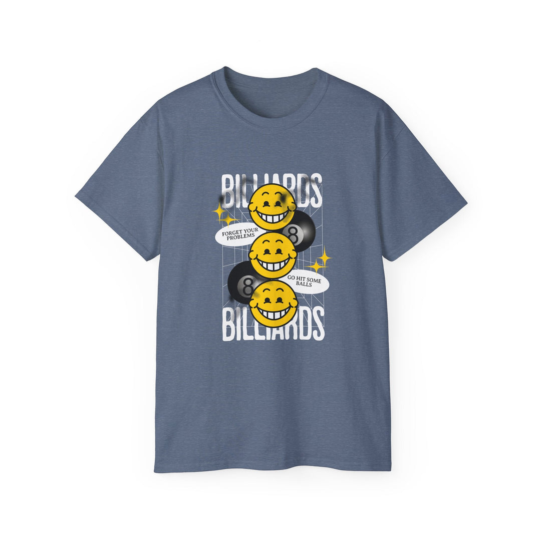 8 Ball Billiard Happiness - Unisex Cotton T-Shirt - BFLY BILLIARDS