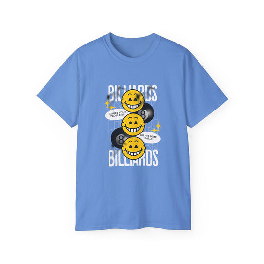 8 Ball Billiard Happiness - Unisex Cotton T-Shirt - BFLY BILLIARDS