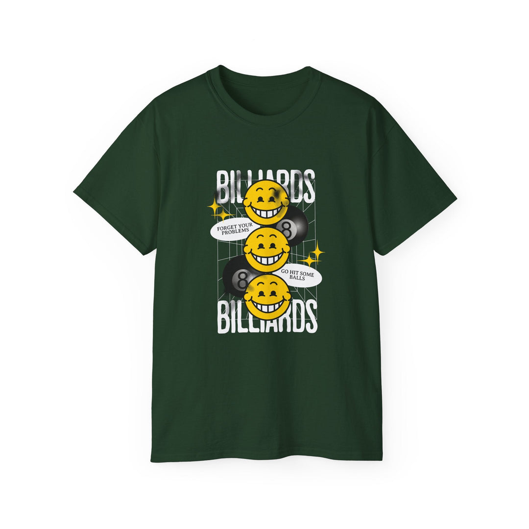 8 Ball Billiard Happiness - Unisex Cotton T-Shirt - BFLY BILLIARDS