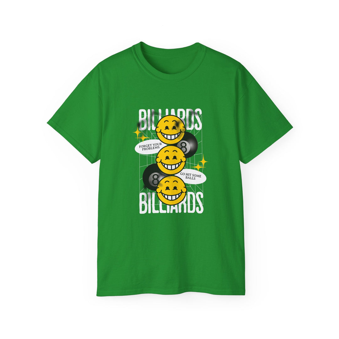 8 Ball Billiard Happiness - Unisex Cotton T-Shirt - BFLY BILLIARDS