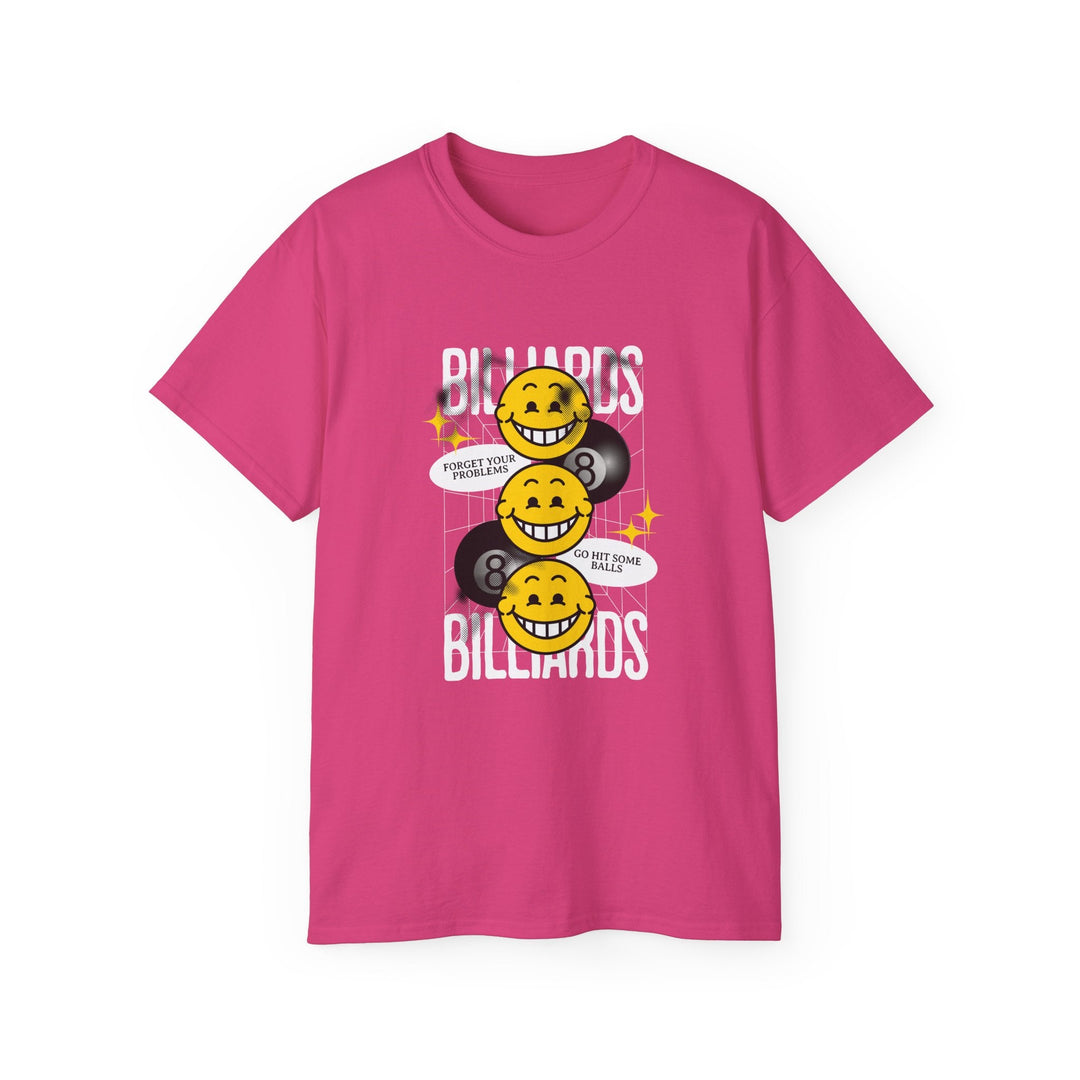8 Ball Billiard Happiness - Unisex Cotton T-Shirt - BFLY BILLIARDS